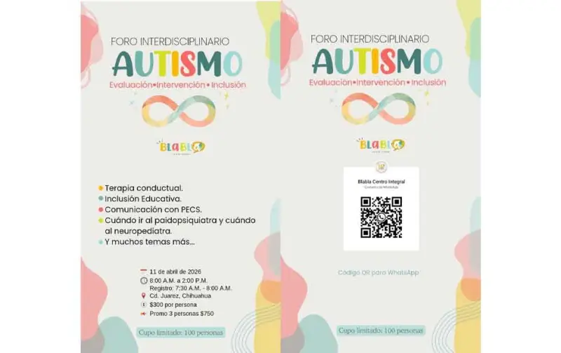 Invitan a juarenses al Foro Interdisciplinario de Autismo