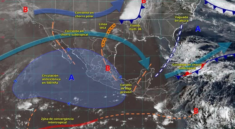 Prevé SMN vientos de hasta 60 km/h para regiones del estado