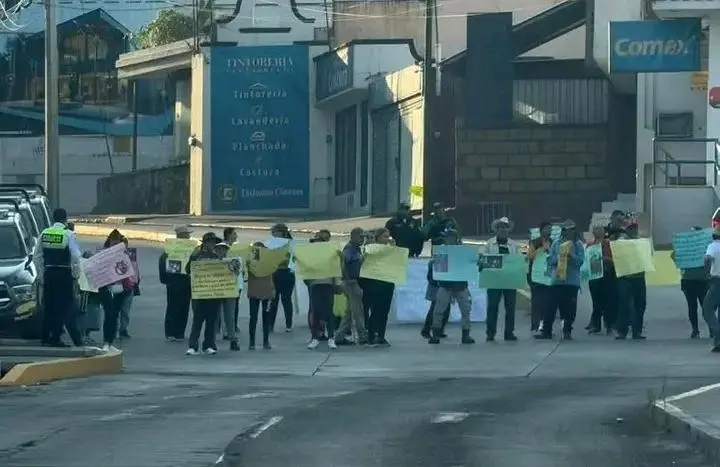 Prevalece cierre vial por manifestación en planta del OOAPAS, Morelia
