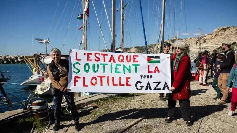 Barcos franceses zarpan para sumarse a una nueva "flotilla" internacional rumbo a Gaza