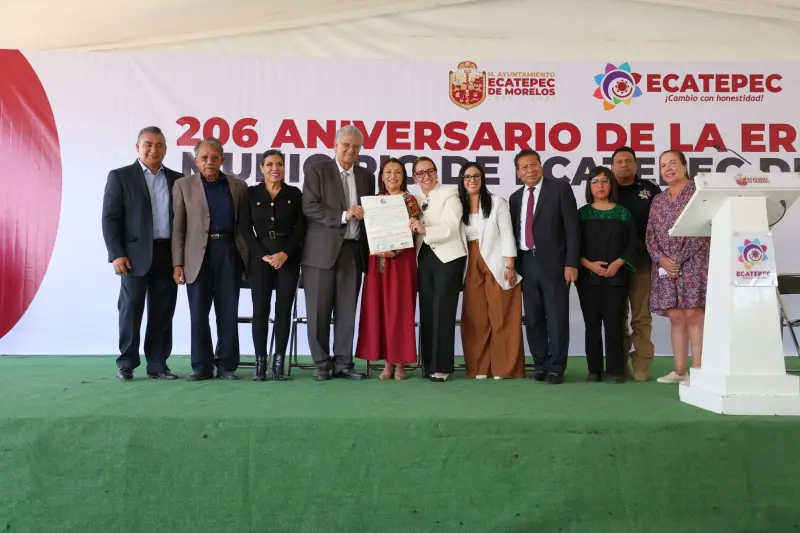 Declaran a Ecatepec como Ciudad Heroica en su aniversario 206