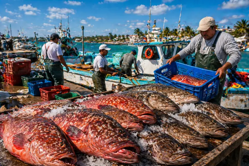 Captura del mero en Yucatán 2026 exhibe grandes retos; temporada 2025, veda, pesca ilegal y ayuda insuficiente