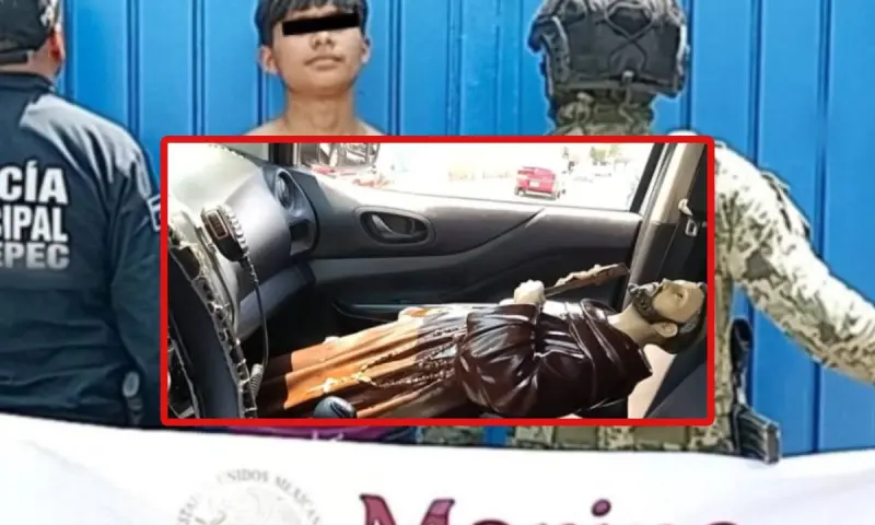 San Francisco de Asis es robado de una iglesia en Edomex durante Semana Santa; policías localizaron a un joven retenido por vecinos
