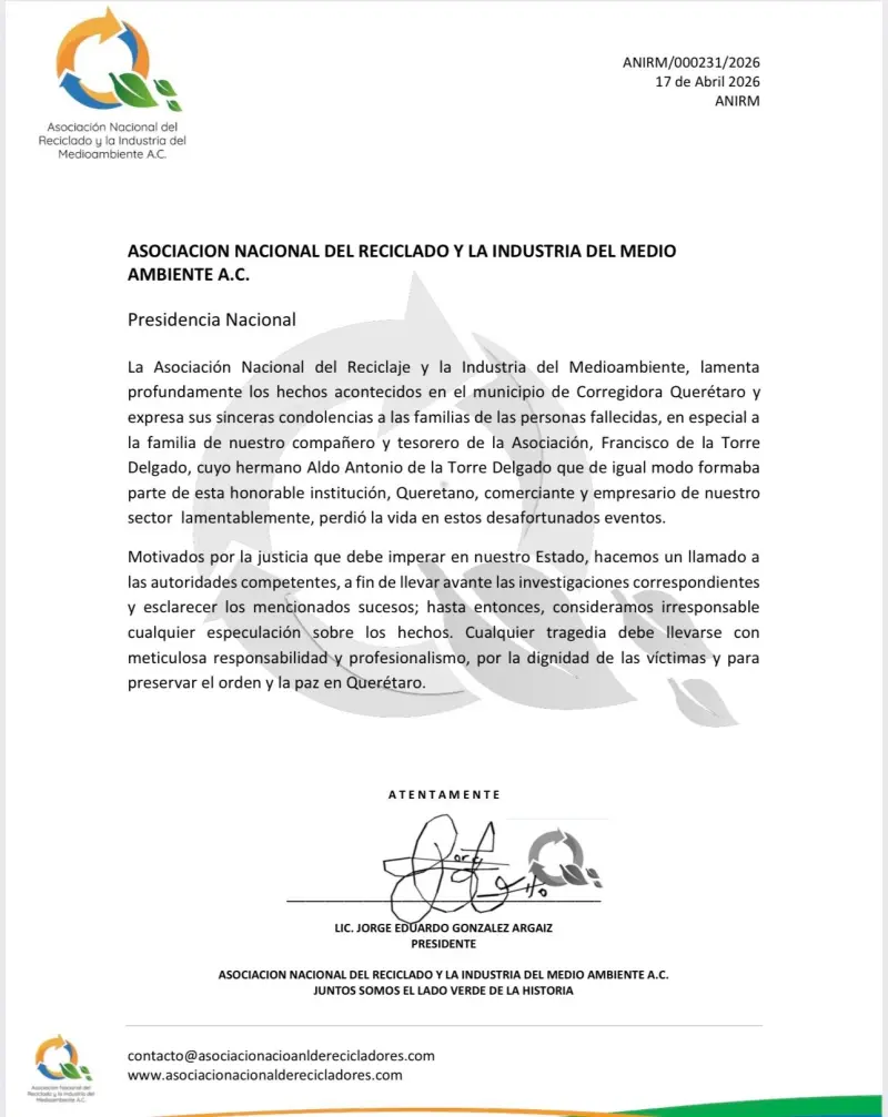 Una de las víctimas del ataque en Corregidora pertenecía al sector reciclador en Querétaro