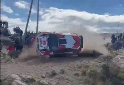 Muere un espectador tras volcadura en el Rally Sudamericano en Argentina
