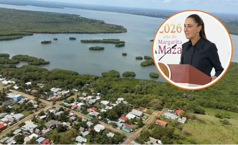 Anuncia Sheinbaum apoyo de 15 mil pesos a pescadores por derrame