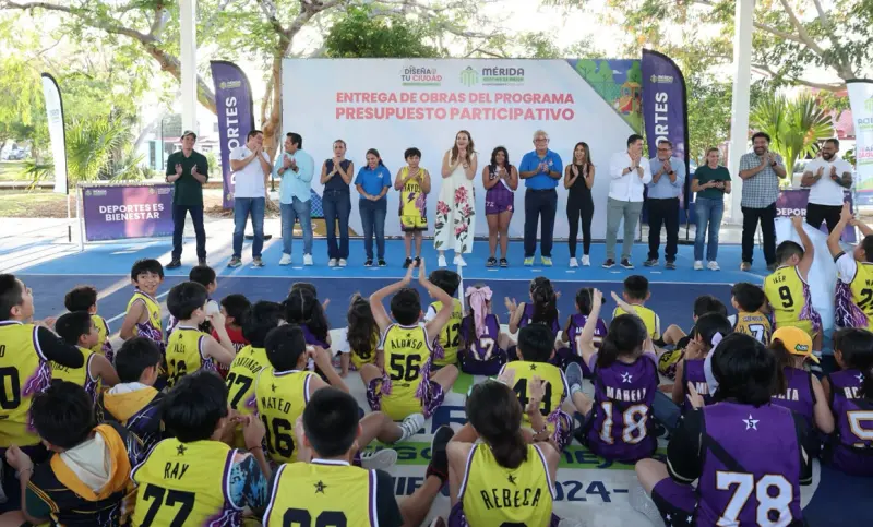 Continúa rehabilitación de parques y espacios deportivos en Mérida