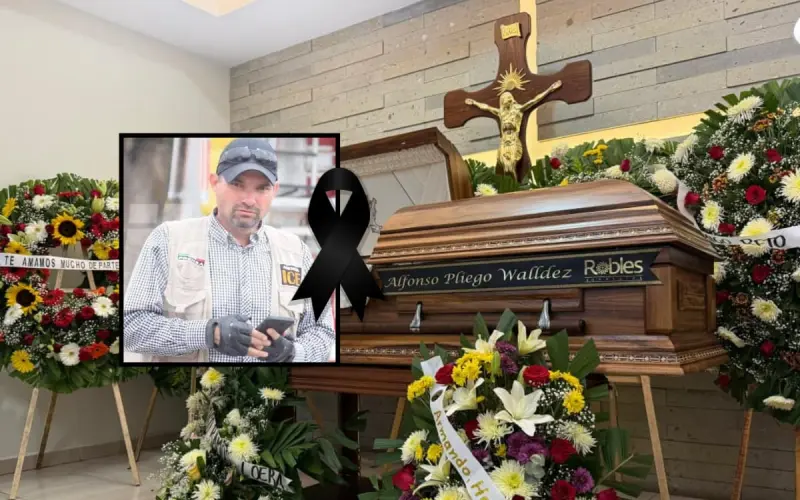 Despiden al periodista Alfonso Pliego en Cajeme