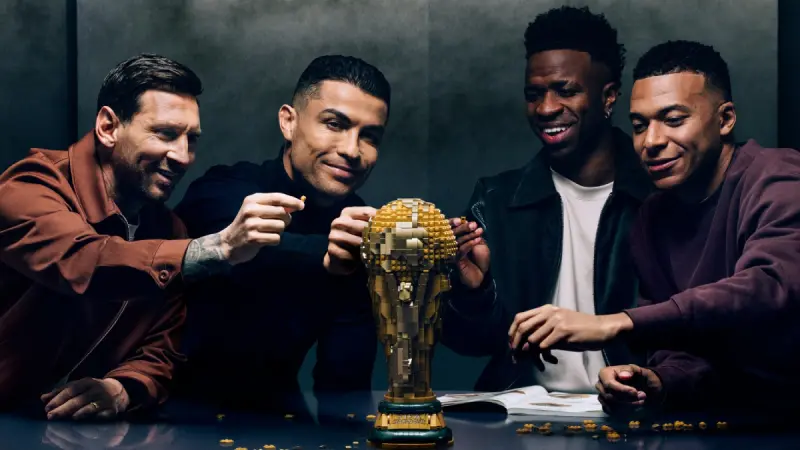 Lego reúne a Messi, Cristiano, Mbappé y Vinicius: “no es Inteligencia Artificial” 