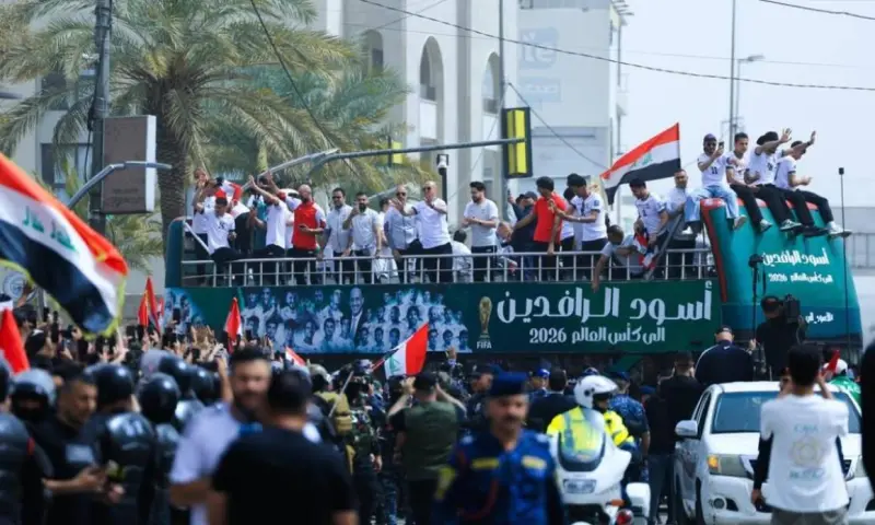 Reciben con euforia a selección de Irak tras clasificar al Mundial