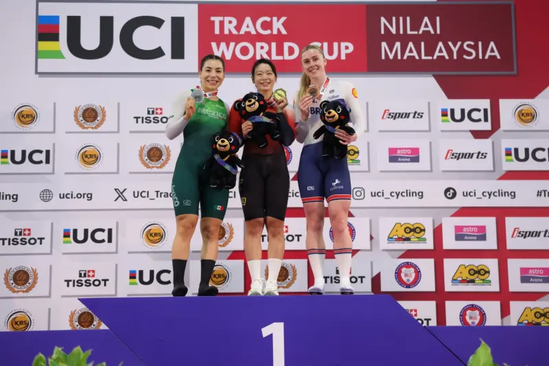 Gana Daniela Gaxiola medalla de plata en la Copa del Mundo de Pista