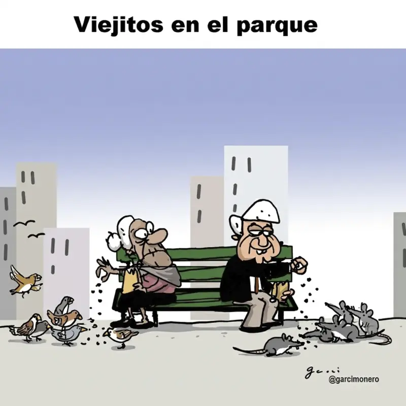 Antonio Garci: Viejitos en el parque
