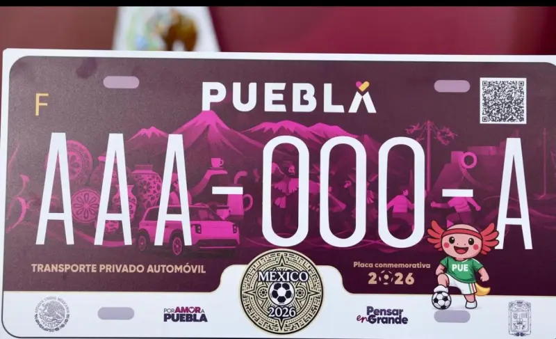 Placas conmemorativas del Mundial en Puebla