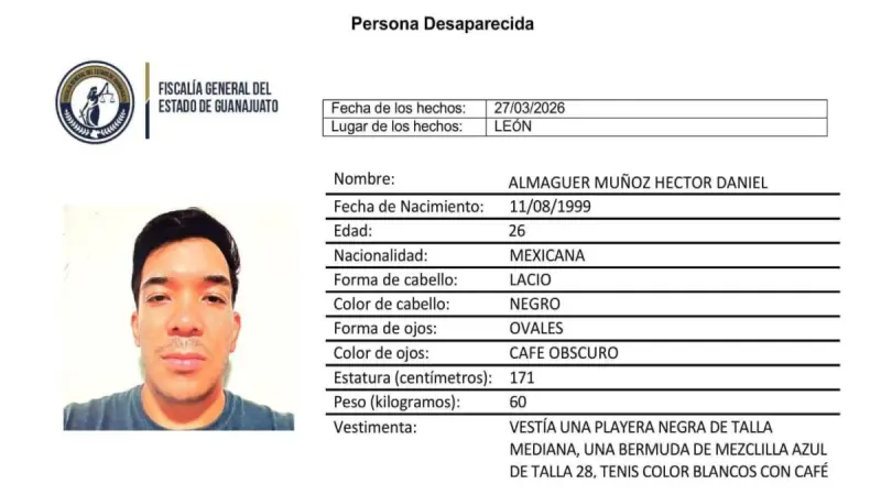 Desaparecido en Chapalita: Héctor Daniel Almaguer Muñoz ya no regresó a casa; urgen localizarlo