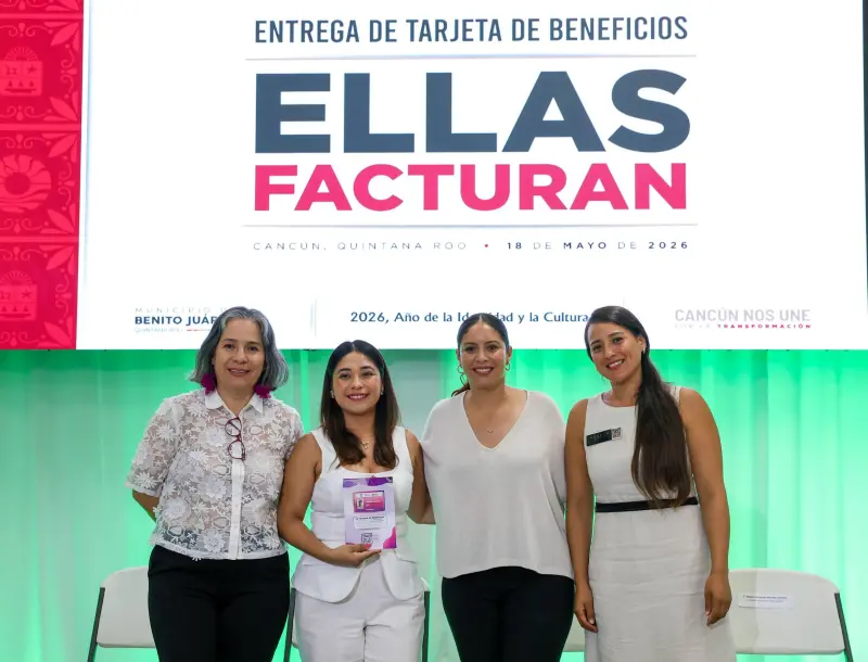 Dan tarjetas con descuentos y apoyos a mujeres emprendedoras en Cancún