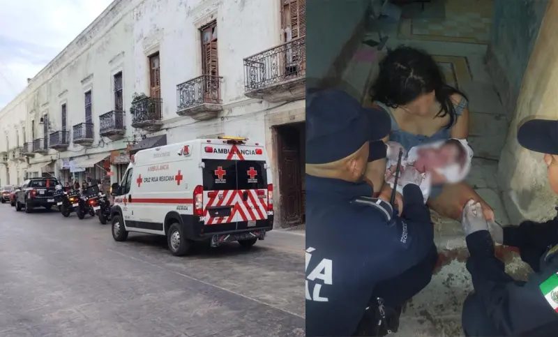 Reciben paramédicos de la PMM a una bebé en la calle 62