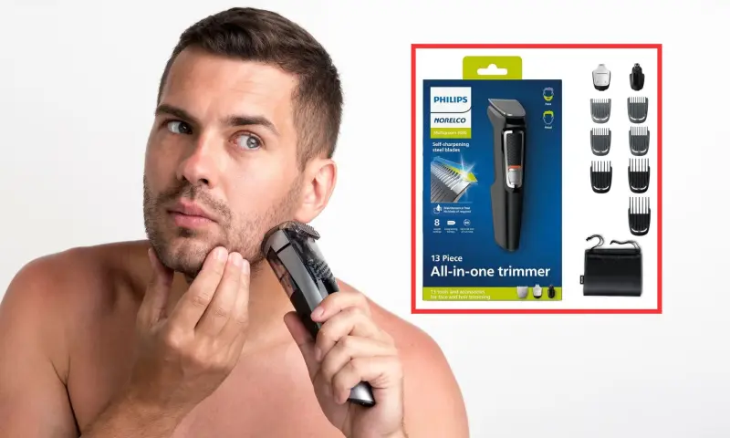 La rasuradora Philips Norelco MG3740/40 se convierte en la más vendida de Mercado Libre con un 54% de descuento, obligando a los usuarios a revisar las restricciones de su manual sobre el uso en zonas sensibles