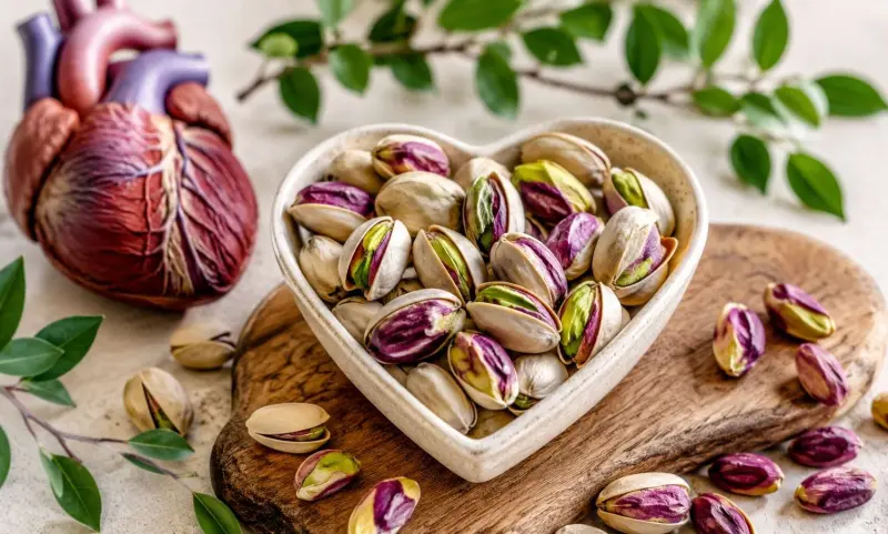 Pistachos con piel violeta: el antioxidante que tu corazón estaba esperando