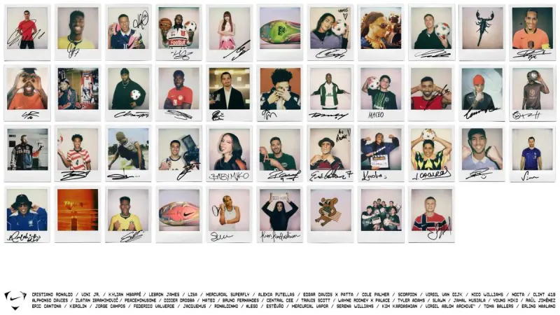Mundial 2026: Nike une a Cristiano Ronaldo y Kim Kardashian en nueva campaña tipo polaroid