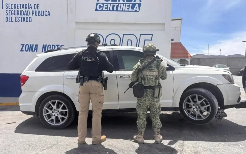 Recupera SSPE vehículo con reporte de robo en la colonia Santa Rosa