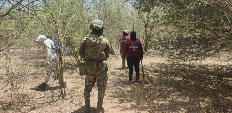 Colectivo localiza dos restos humanos femeninos en zona rural de Mazatlán