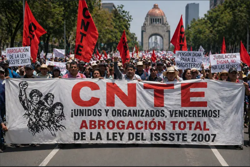 Sección 22 de la CNTE alista marcha y plantón en CDMX rumbo al paro nacional
