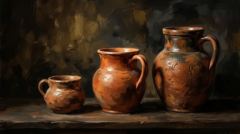 Tres jarros