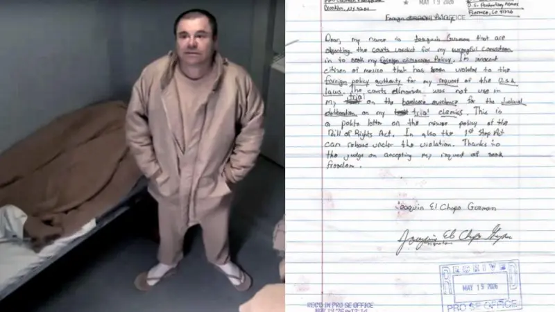 Joaquín Guzmán ‘El Chapo’ envía más cartas, exigiendo ser extraditado a México