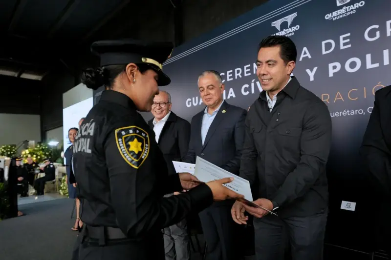 Hoy la Policía Municipal de Querétaro es objeto de orgullo para todas y todos los ciudadanos: Felifer Macías