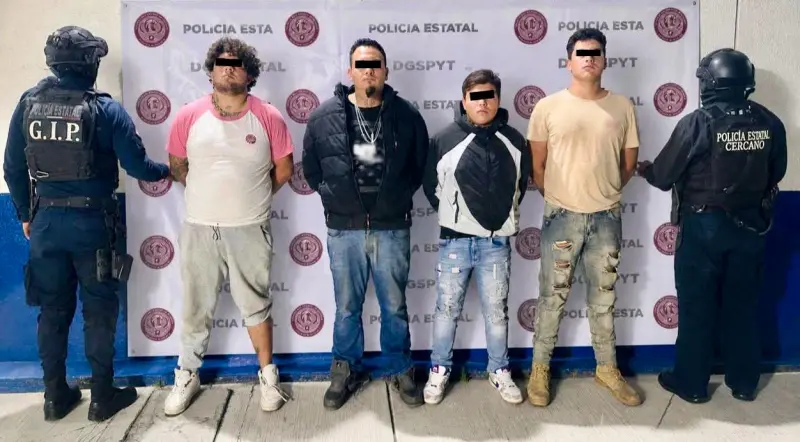 Detienen en el Edomex a 4 presuntos integrantes de la Familia Michoacana