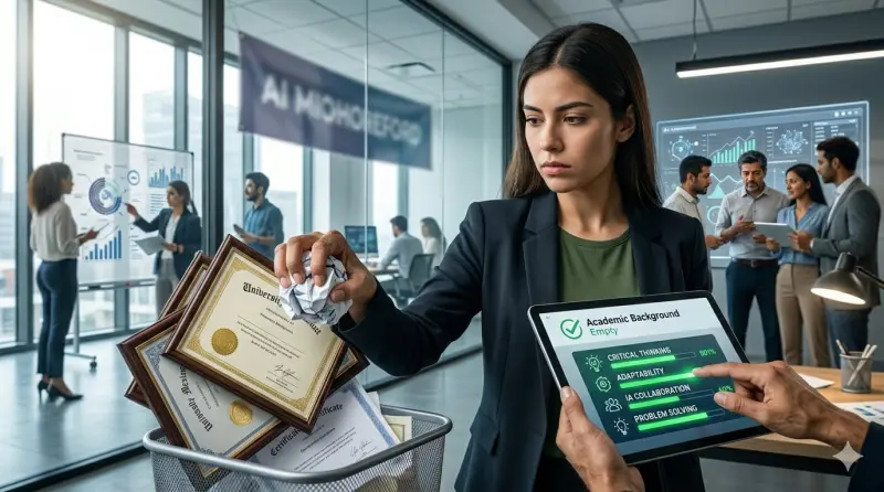 Tu título ya no alcanza: empresas prefieren habilidades reales