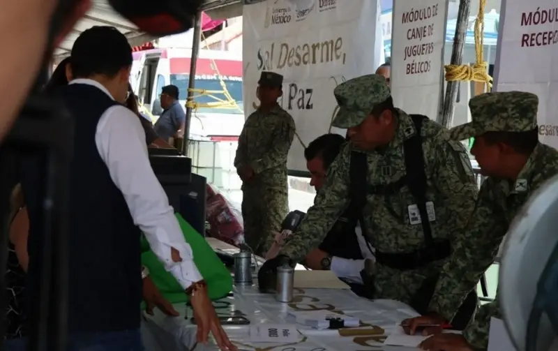 Brinda SSPM apoyo para trasladar armas al centro de canje