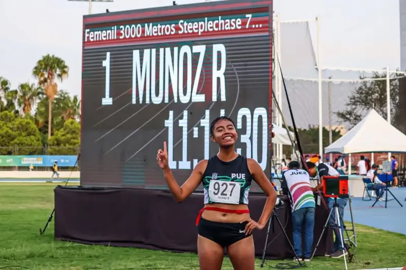 Suma atletismo dos medallas de oro para Puebla en la ON2026