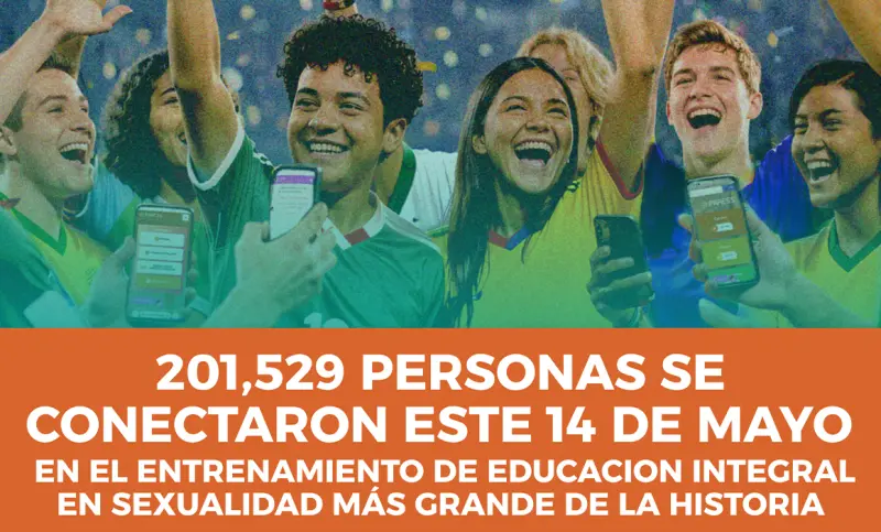 Más de 200 mil jóvenes participan en evento virtual de educación sexual