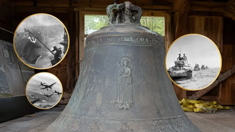 Un agricultor encontró una campana enterrada desde la Segunda Guerra Mundial y devolvió a su iglesia una reliquia perdida durante 82 años