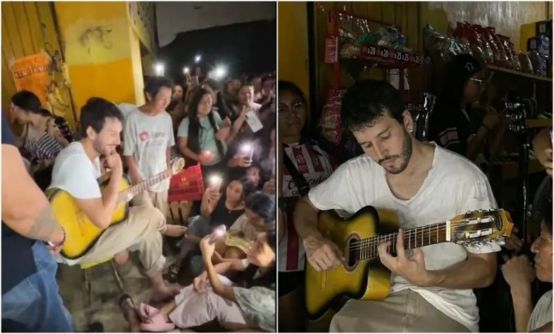 Sorprende Sebastián Yatra con visita inesperada en Chemax, México