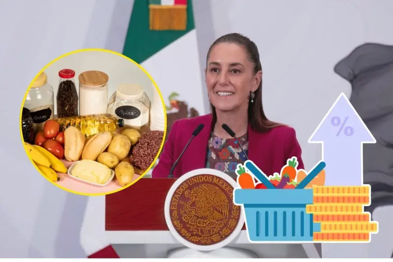 Claudia Sheinbaum renueva el PACIC para frenar aumentos en alimentos y productos básicos ante la inflación; el acuerdo con empresas busca mantener estables precios de huevo, tortilla, arroz, leche y otros artículos de la canasta básica en México
