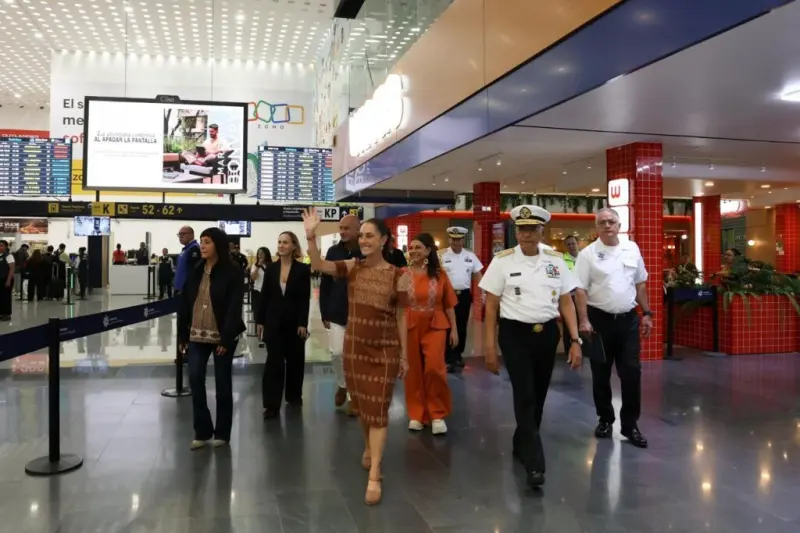 Sheinbaum entrega primera etapa de remodelación del AICM; invierten 6 mil 500 millones de pesos