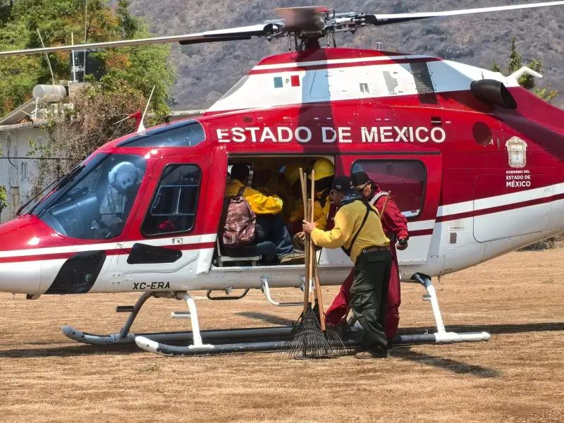 Trasladan a 60 brigadistas para combatir incendios forestales en Tlatlaya
