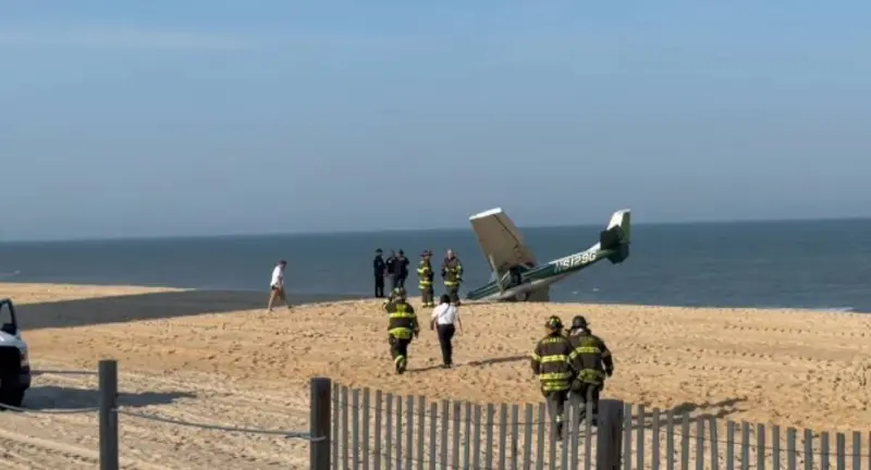 Aterriza avioneta de emergencia en playa de Ocean City, en Maryland