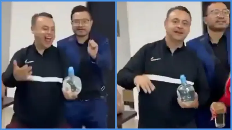 ‘Fondo, fondo, fondo’: Exhiben a jefe antisecuestros de Hidalgo por fiesta con alcohol en oficinas públicas