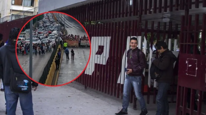Tremendo caos vial en CDMX: alumnos del IPN cierran ambos sentidos de Circuito Interior