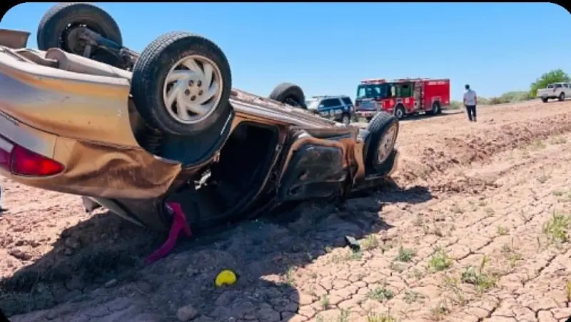 Volcadura en el valle de SLRC deja cuatro lesionados, tres de ellos con fracturas