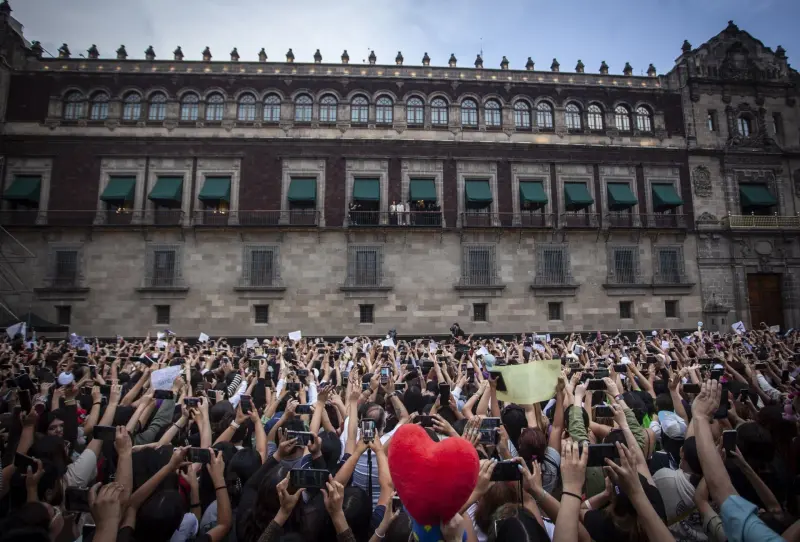 Las goteras en Palacio Nacional
