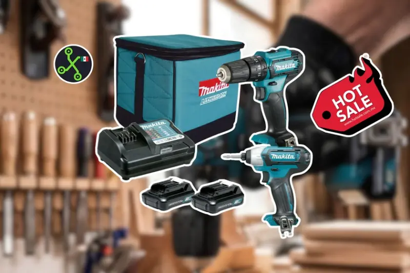Amazon remata este kit de rotomartillo y atornillador de impacto inalámbricos Makita por Hot Sale 2026: incluye dos baterías y estuche