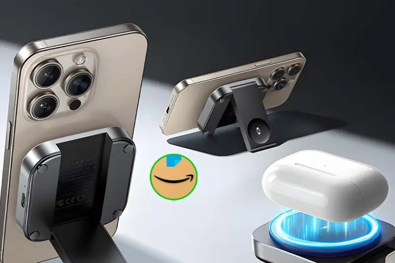 Este mini cargador tiene MagSafe, sirve como base y pasa de 650 a menos de 500 pesos en Amazon