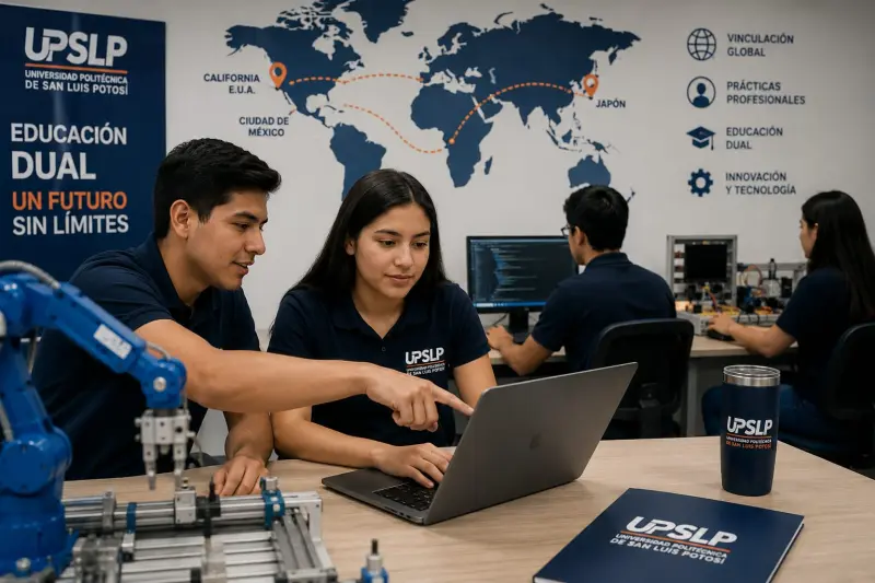 Fortalece UPSLP educación dual con 200 empresas