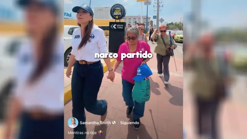 Samantha Smith desata polémica por video contra Morena; le responden que el PAN se va en 2027