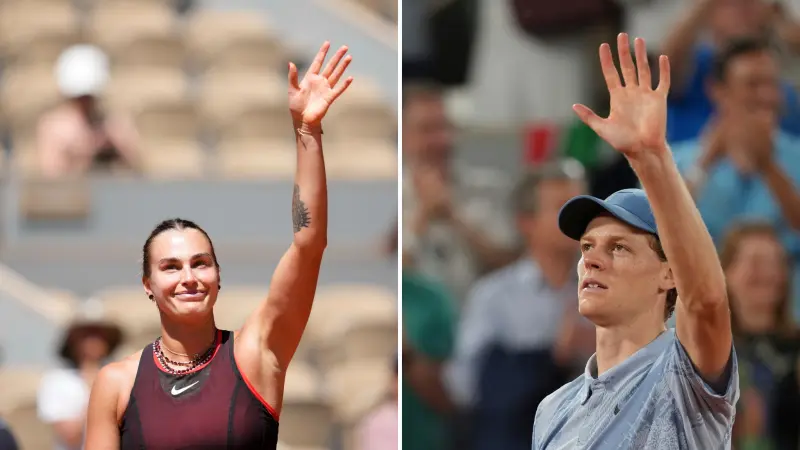 Roland Garros 2026: Sinner y Sabalenka avanzan; Medvedev queda eliminado