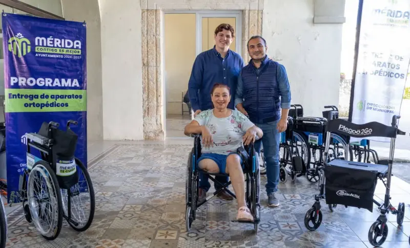 Entregan más de mil aparatos ortopédicos en Mérida